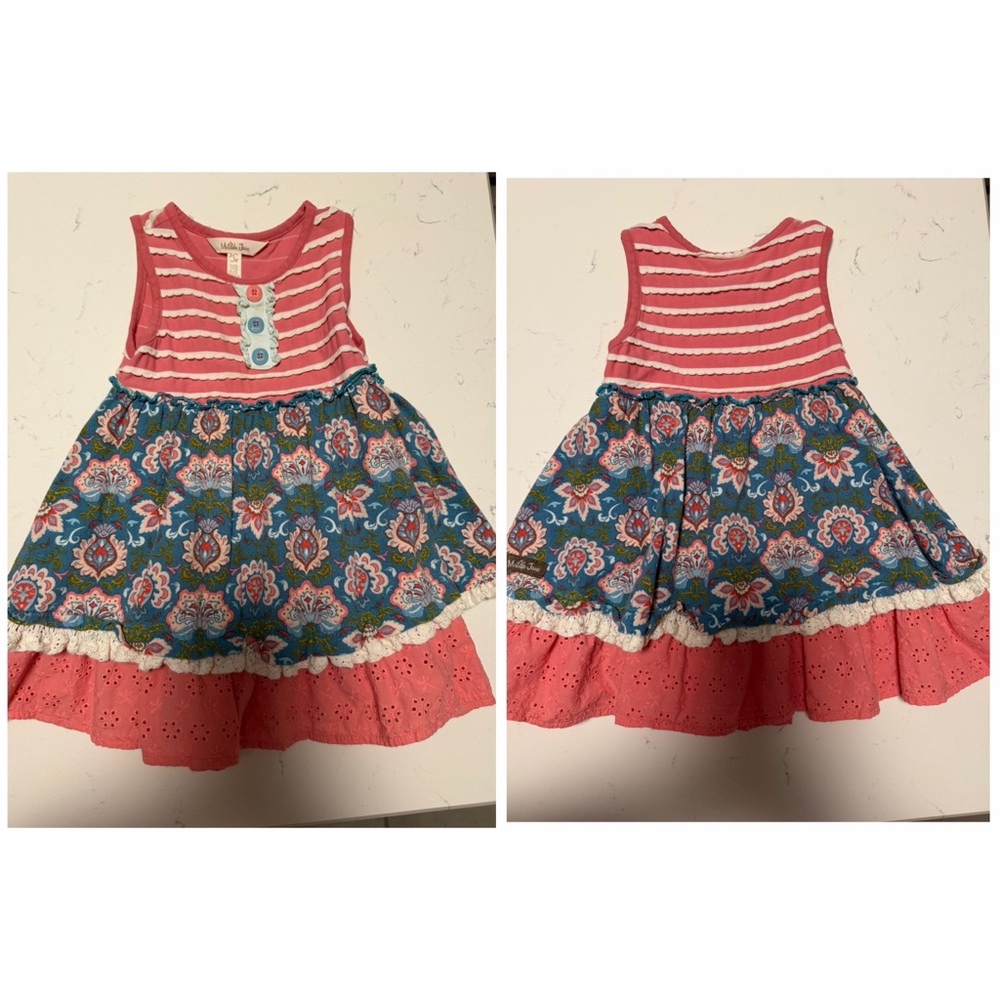 Lot of 7 Matilda Jane clothing. 4 dresses, 2 tops, 1 pants. Size 2 & 18-24 mths - Picture 5 of 16